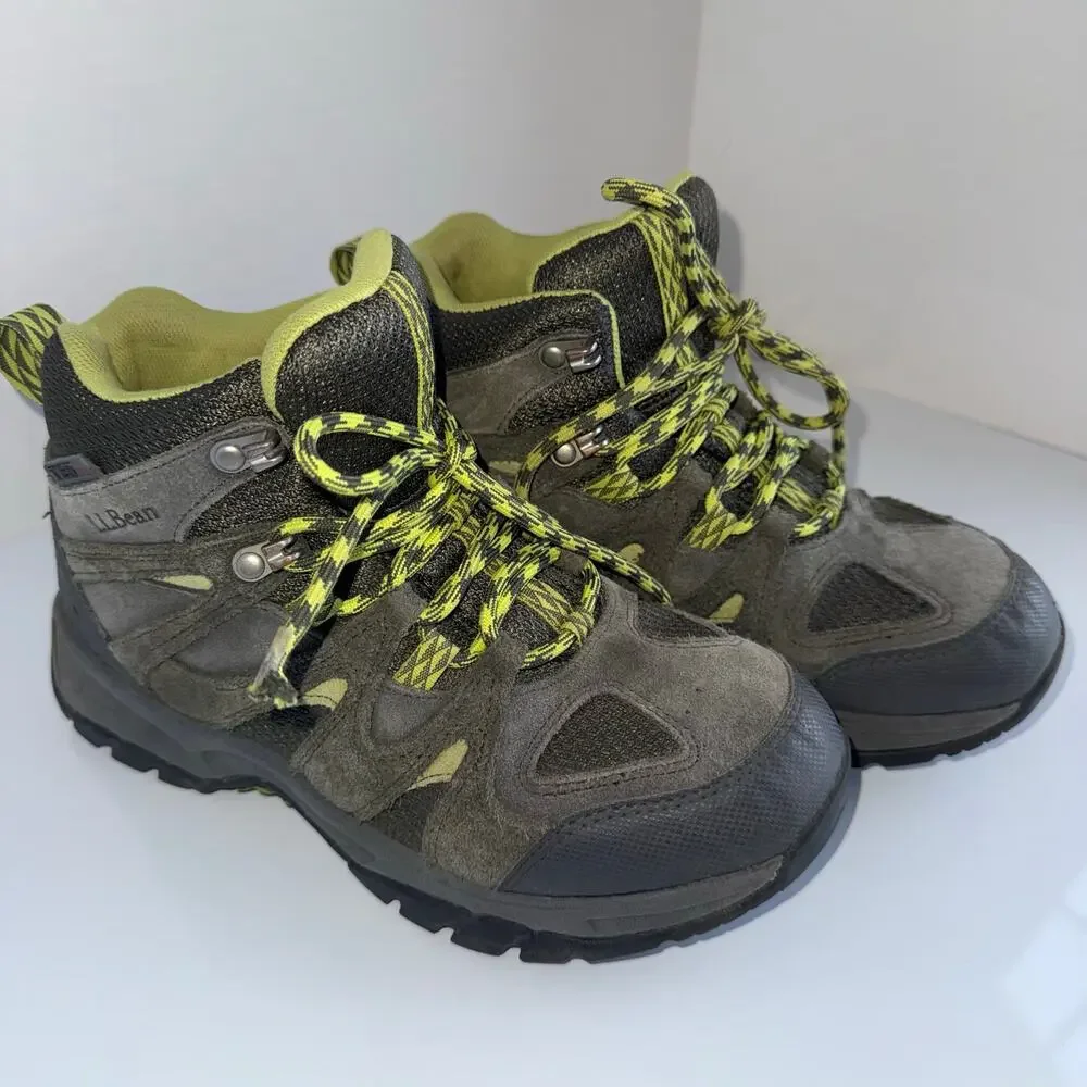 L.L. BEAN youth outdoor gorpcore water resistant hiking boots 5
